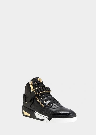 sneaker versace 150|versace zipped high top sneakers.